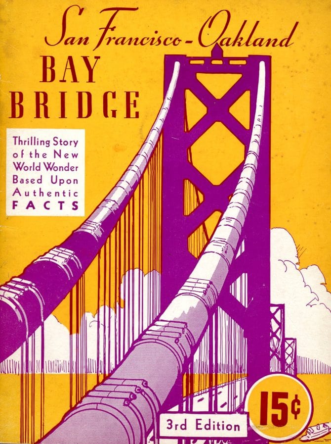 Cover of a Bay Bridge informational booklet from 1936.