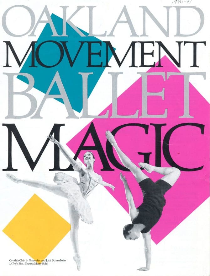 Brochure advertising the Oakland Ballet's 1990-1991 season.