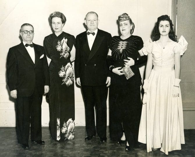 Group at a Pan-American Association event, dated January 31, 1948.