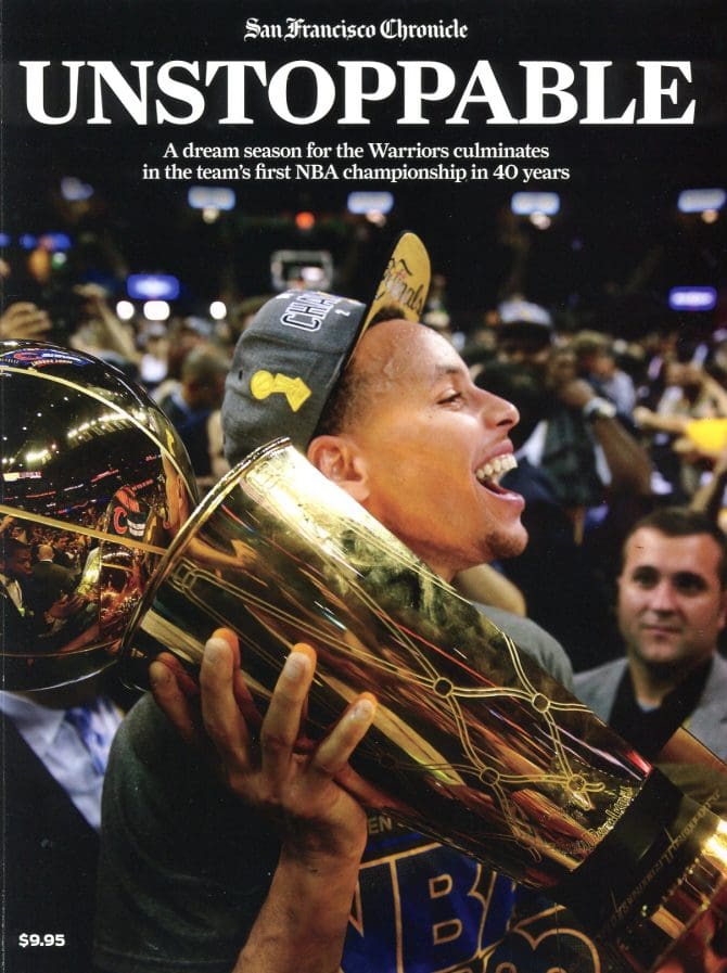 Special San Francisco Chronicle magazine commemorating the Warriors' 2014-15 season.