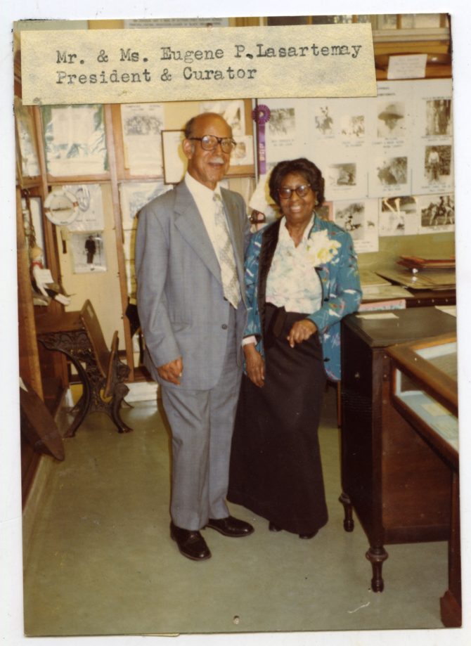 Mr. and Mrs. Eugene P. Lasartemy, President and Curator