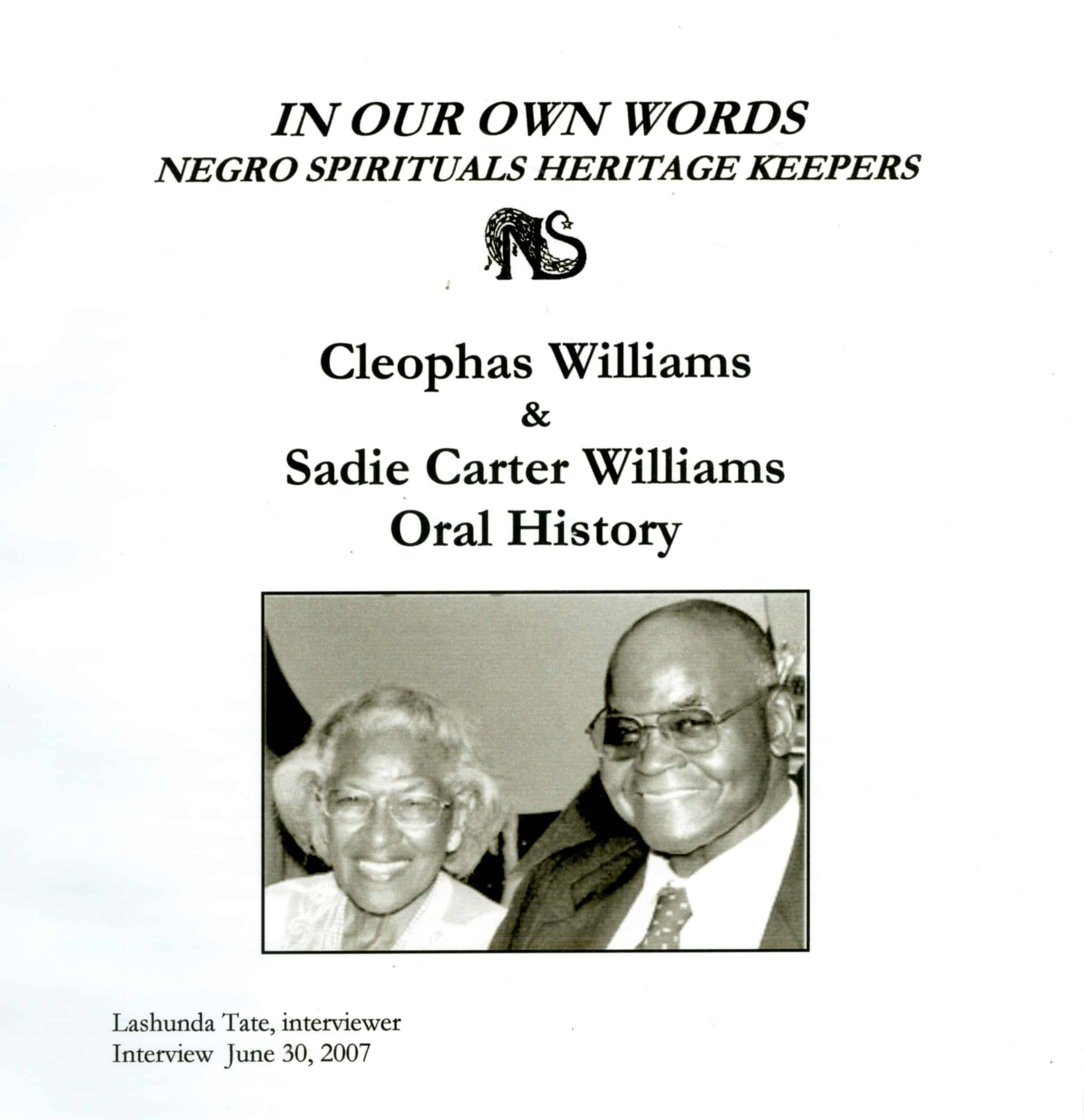 Cleophus Williams and his wife Sadie Williams