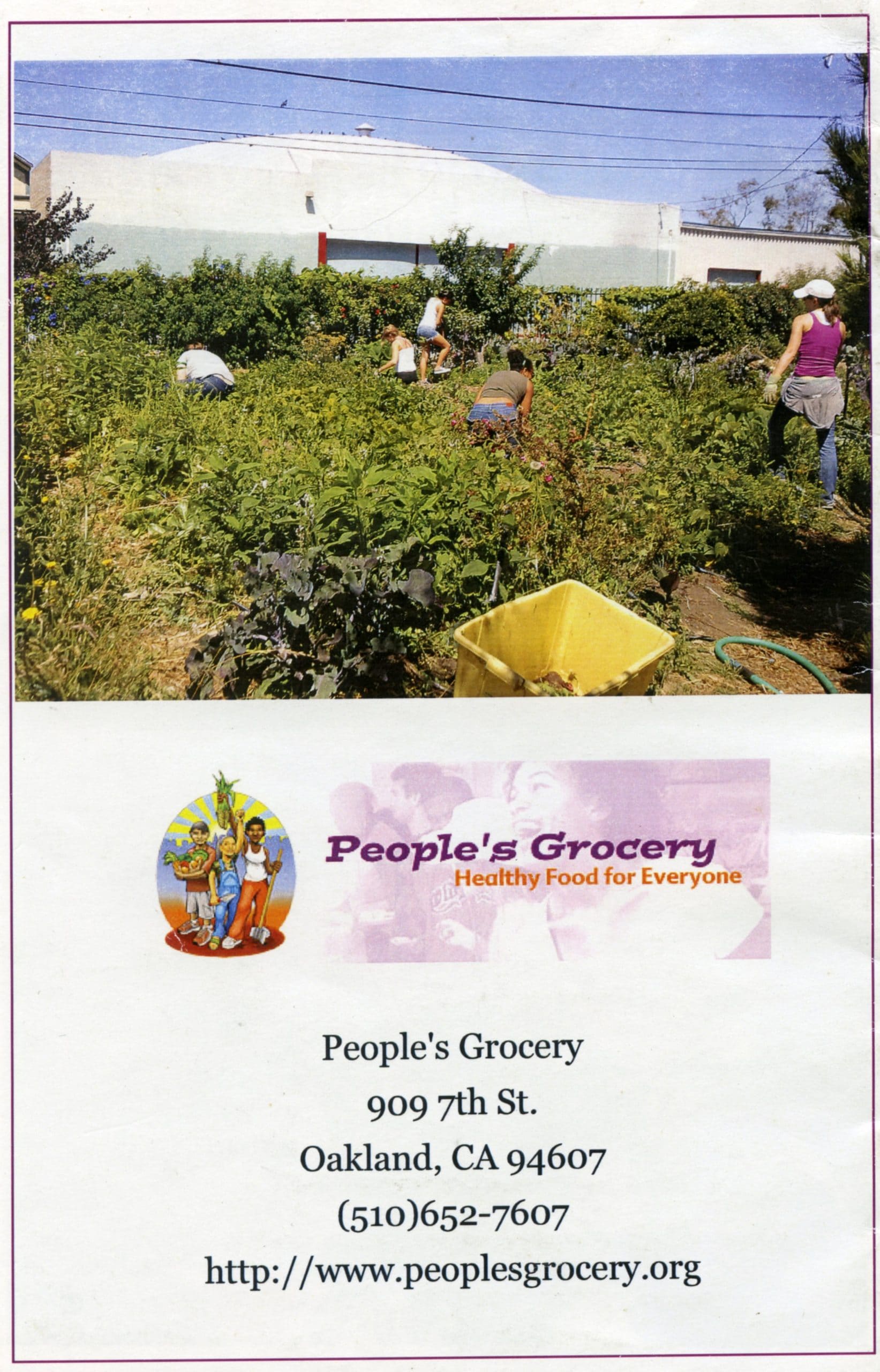 People's Grocery brochure
