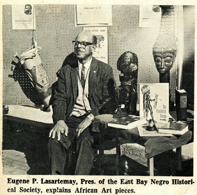 Eugene Lasartemay in the California Voice, Feb 24, 1972, MS32