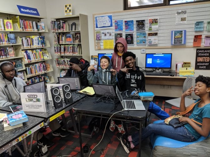 Teens at Dimond Branch