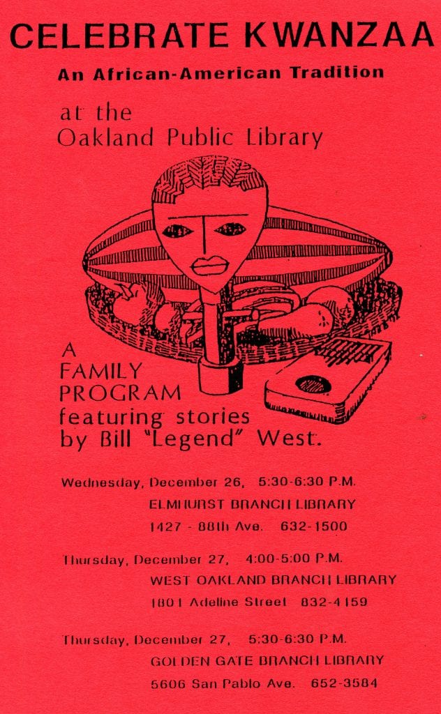 Celebrate Kwanzaa at the Oakland Public Library, 1988