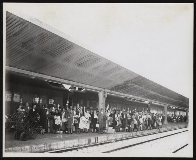 Historic image of Attendees of the convention of the Brotherhood of Sleeping Car Porters