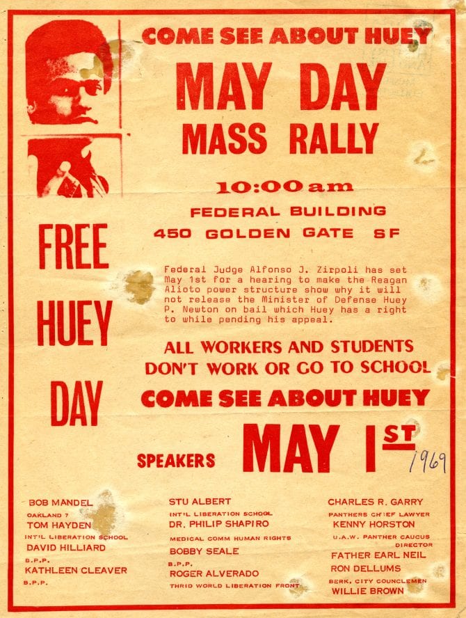 May Day mass rally flyer