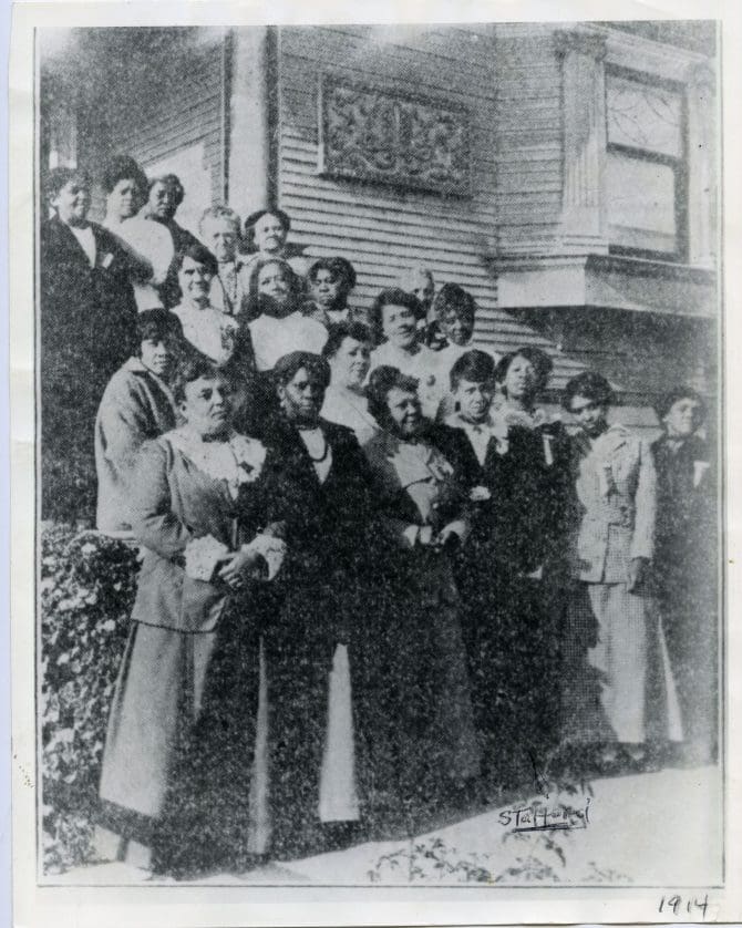 Group photograph of members of the Fannie Jackson Coppin Club