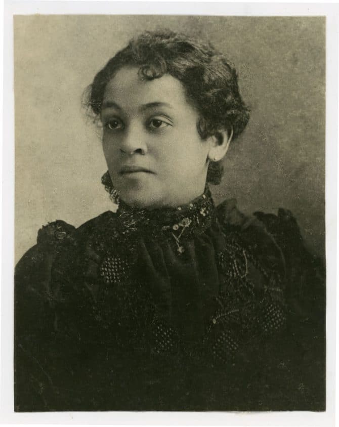Portrait of Hattie E. DeHart, co-founder of the Fannie Coppin Club