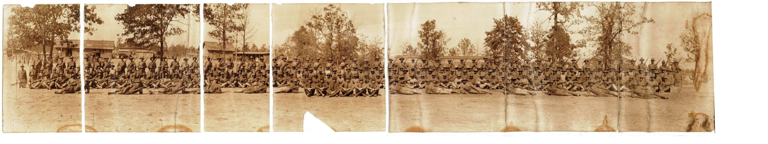 Unidentified Panorama of Buffalo Soldiers
