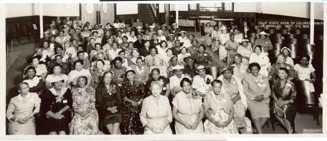 Attendees to the annual convention of the California State Association of Colored Women's Clubs