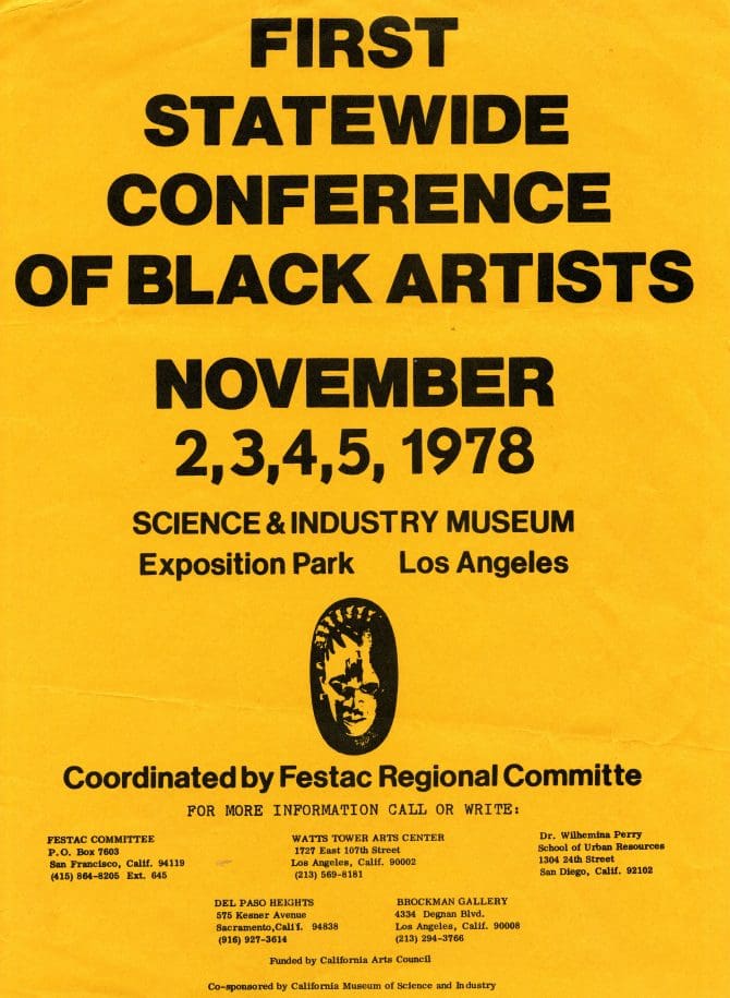 First Statewide Conference of Black Artists