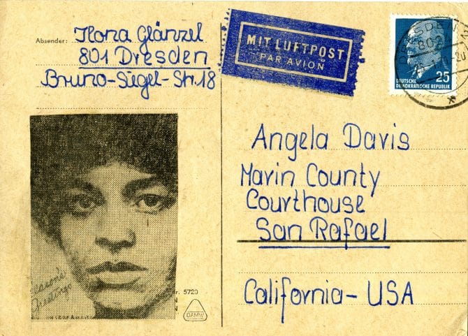 Letters to Angela Davis at the Marin County Courthouse