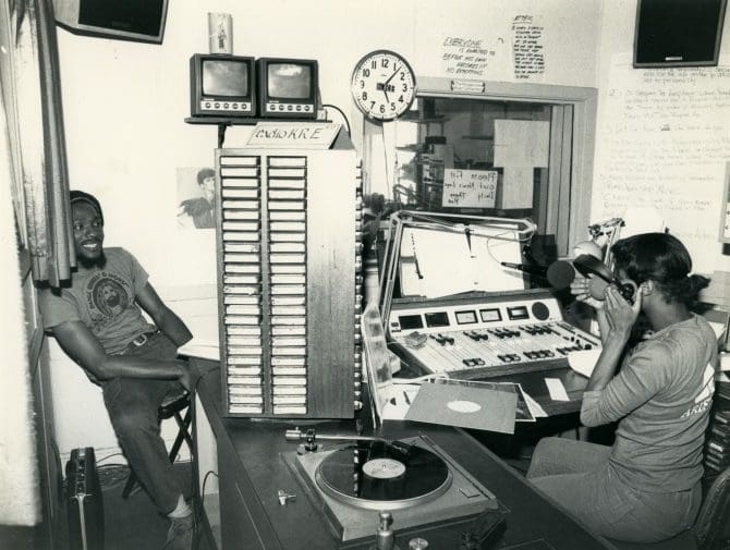Radio KRE DJ booth