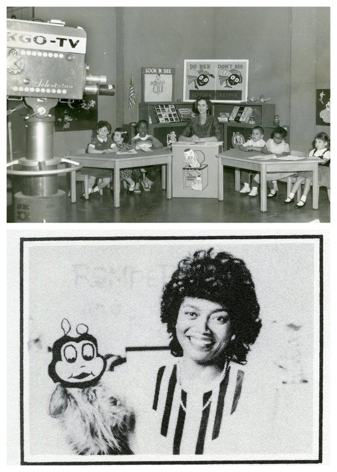 Collage showing KTVU's Romper Room and Miss Sharon