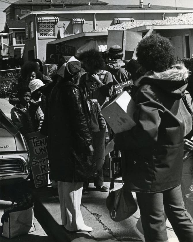 North Oakland Tenants Association rally circa 1970s