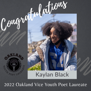 Congratulations to Kaylan Black, 2022 Vice Laureate