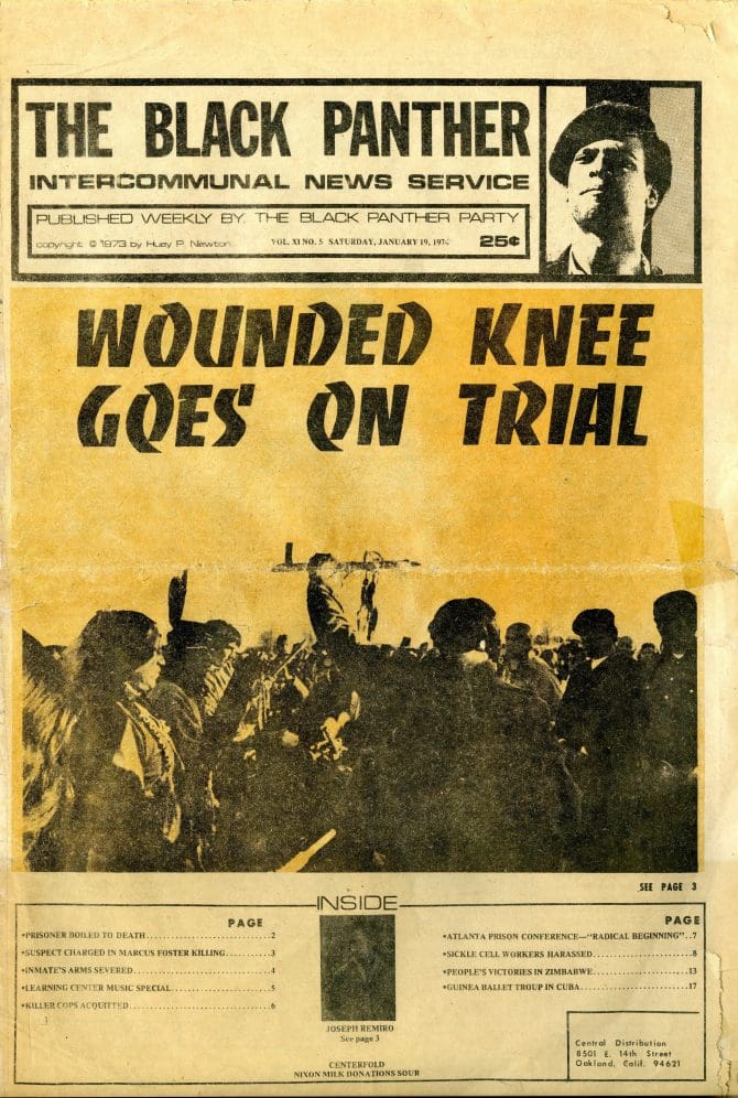 Wounded Knee Goes on Trial,” Black Panther, January 19, 1974