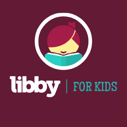 "Libby for Kids" with the Libby icon against a magenta background