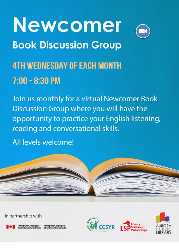 Newcomer Book Discussion Group