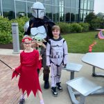 Jackson Community; family dressed as Star Wars characters and a witch