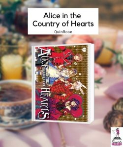 Bìa sách Alice ở đất nước của những trái tim.