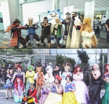 Cosplayers at Fanime.
