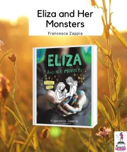 Eliza and Her Monsters cover with a field background