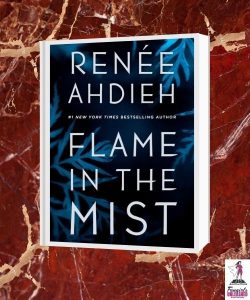 Flame in the Mist cover on red marble background