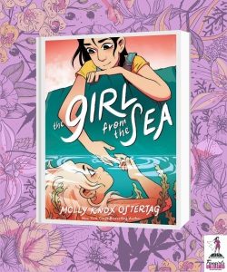 The Girl From the Sea cover on purple floral background
