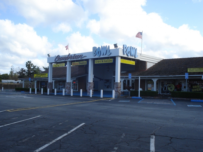 Ann Darling FOOD BOWL Shopping Center sign, San Jose