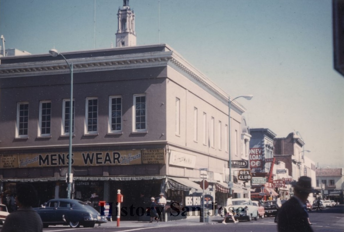 Image: the Murphy Building that stood at 36 S. Market Street. Courtesy of History San Jose