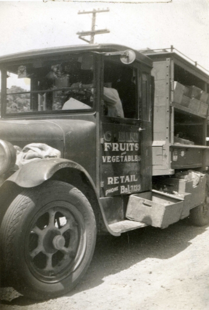 Cesare's Graham Brothers truck with its custom built bed.