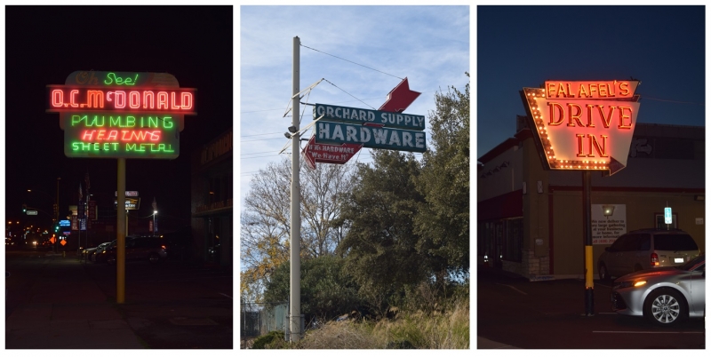 Signs along San Carlos Street, from Bird Avenue down past Bascom Avenue.   Photos ©Ralph M. Pearce.