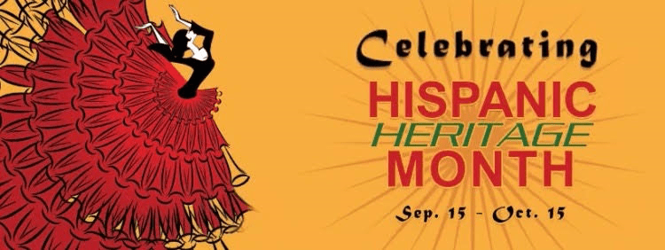 Hispanic Heritage month banner - September 15 to October 15