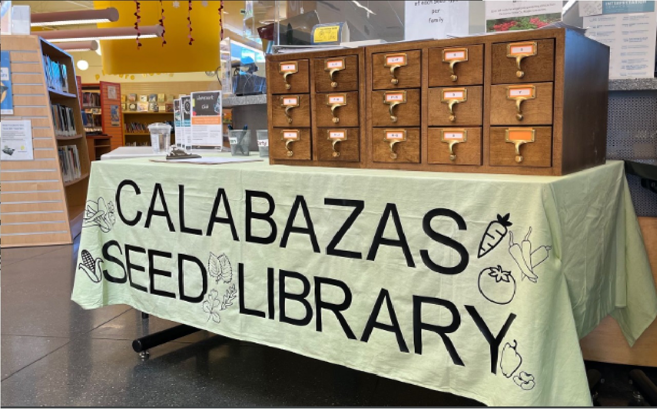 Seed Library drawers at Calabazas