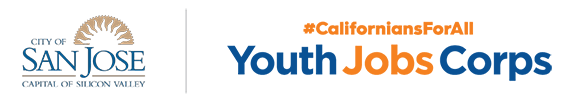 City of San Jose, Capital of Silicon Valley; #CaliforniansForAll - Youth Job Corps (logos)