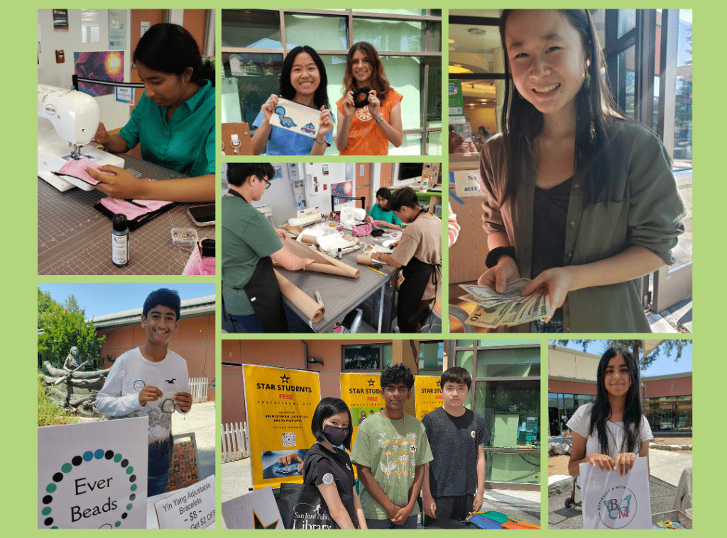 Various snapshots of former WeThrive Campers working on their businesses or showcasing their products.