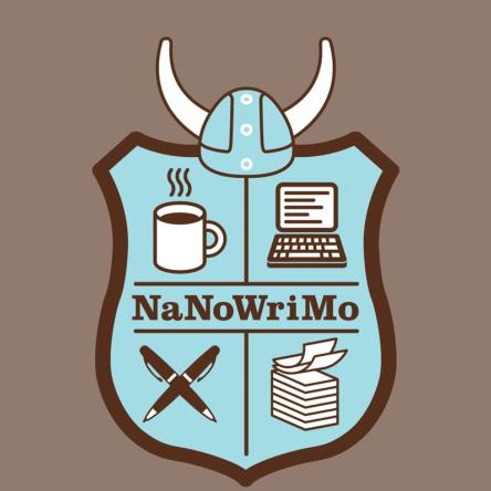 Logo for National Novel Writing Month.