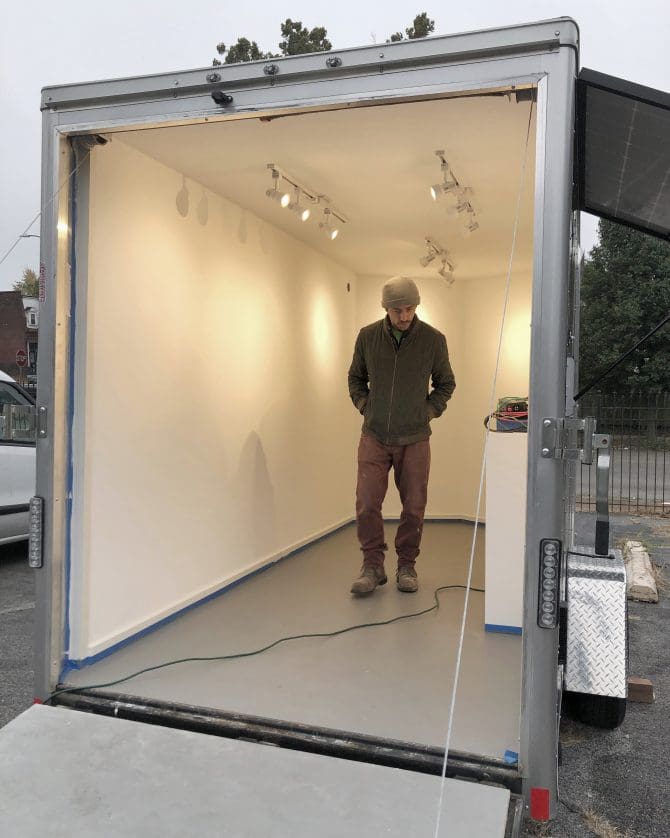 The Delmar, A Senior Art Gallery, a mobile gallery with exhibitions curated by the Room13Delmar artists and exhibited in places important to them. First exhibition was delayed because of Covid but will, hopefully, take place Fall 2022, if it is safe for us to gather together.