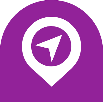 directions map icon purple