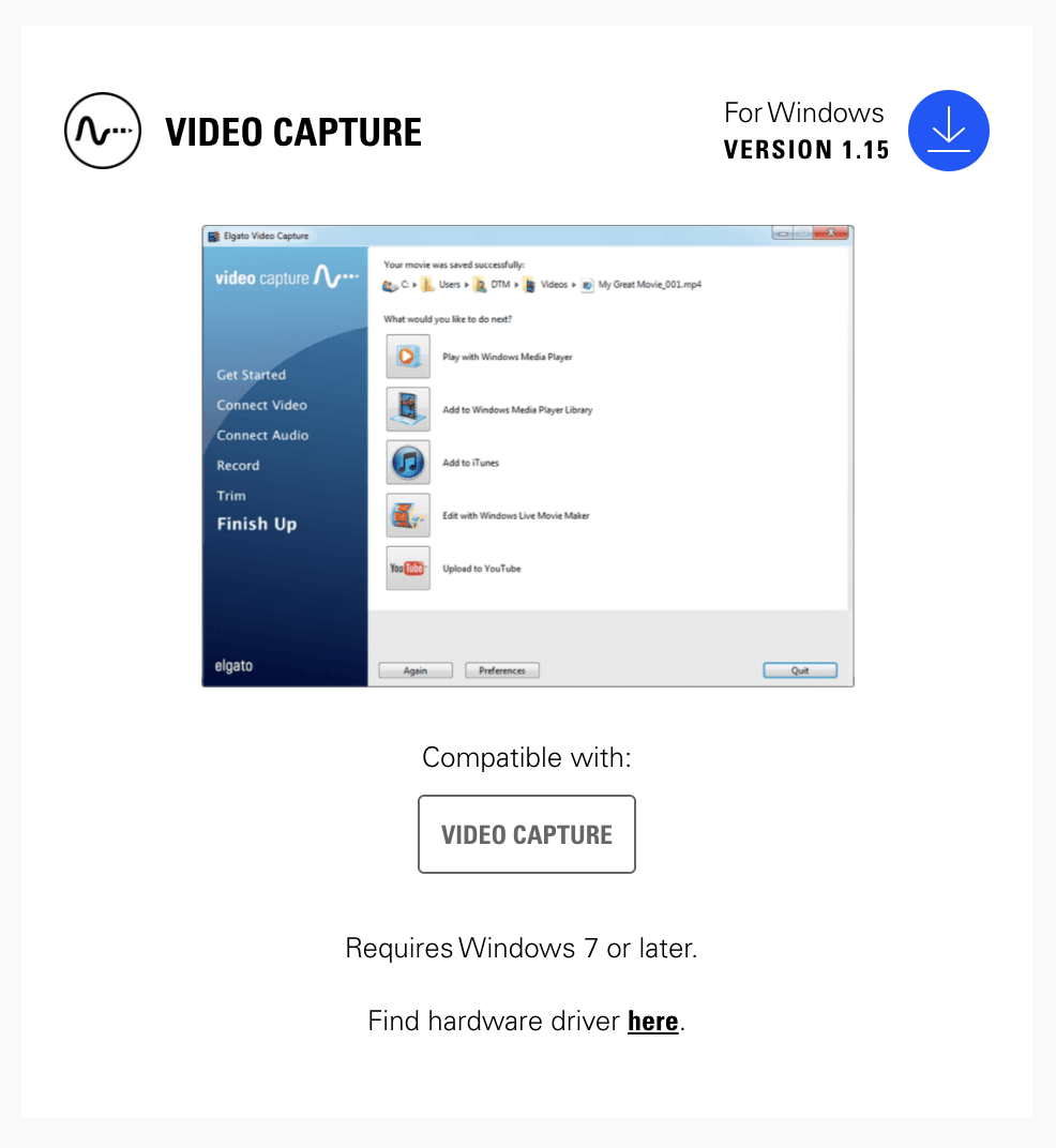elgato video capture software download