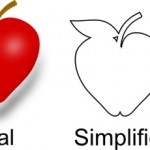 simplified apple