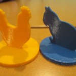 3D printed animal figurines