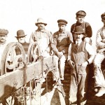 Group of men with equipment