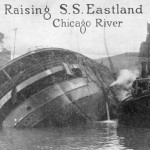 Raising the Eastland. Source: Special Collections, Chicago City-Wide Collection, Photograph 6.32