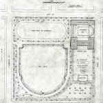 Landscape architectural plan of Cornell Square, Olmsted Brothers, 1904. Source: Chicago Park District Records, Item 211.