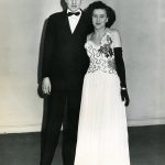 teen couple at a formal dance, 1946