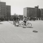 Bicycle event, Madden Park, 1965. Source: Chicago Public Library, Special Collections, Chicago Park District Records: Photographs, Box 78, Folder 24.
